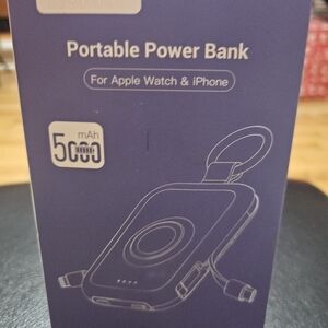 Portable Power Bank for Apple Watch & iPhone - Blue
